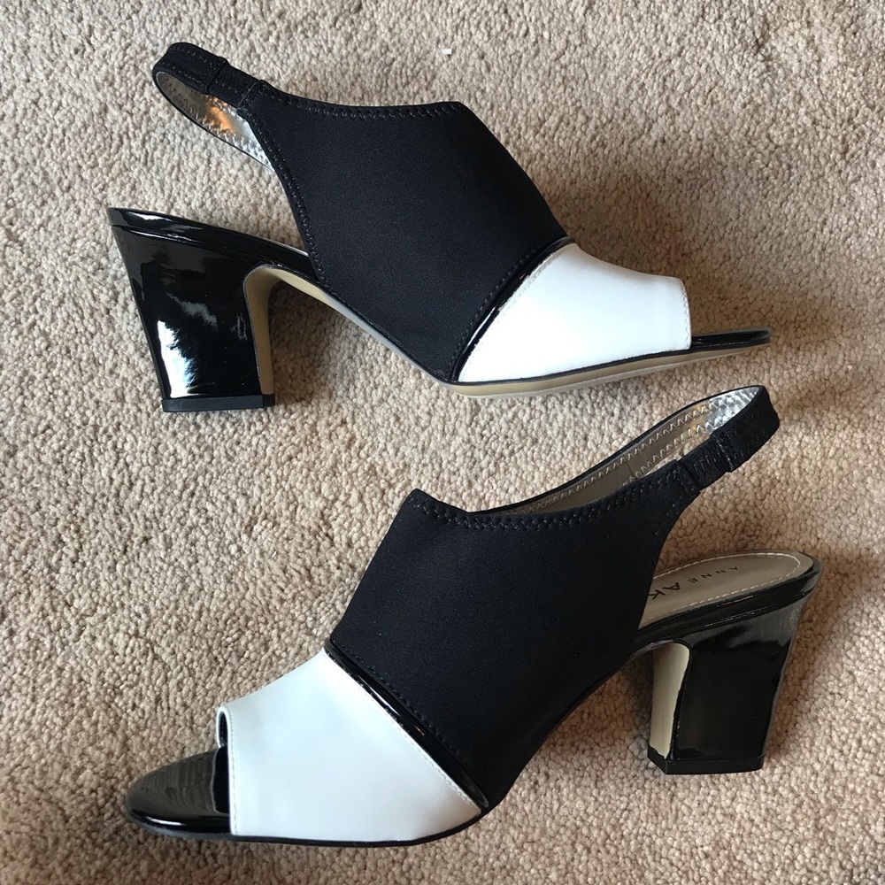Black and White Anne Klein Heels